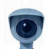 Stylized icon of a surveillance camera.